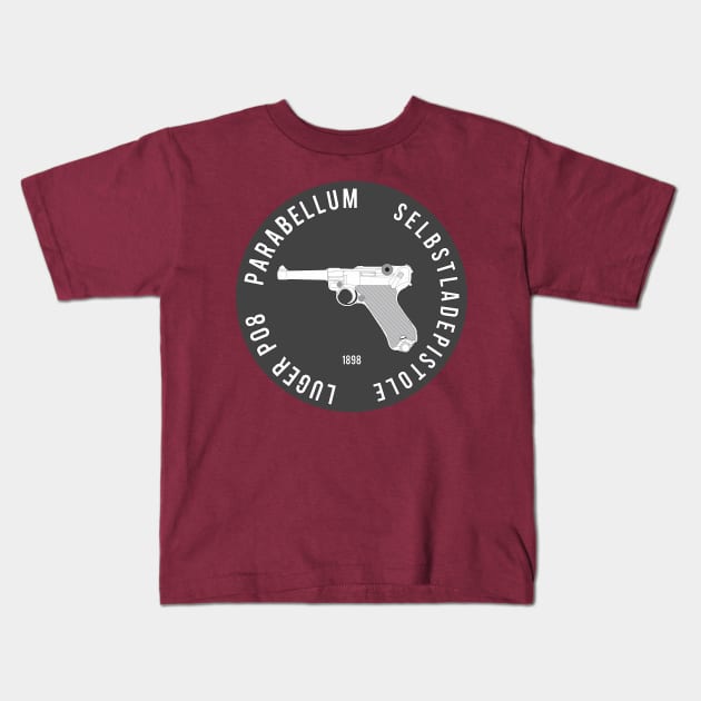 Parabellum Luger P08 Kids T-Shirt by FAawRay